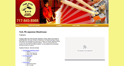 Desktop Screenshot of fujihanayork.com